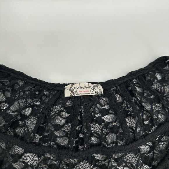 Intimately Free People Black Lace Long Sleeve Gilmore Y2K XS - Picture 5 of 6